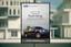 Ford Fresh Serve advertisement featuring a dark-colored pickup truck carrying fresh produce